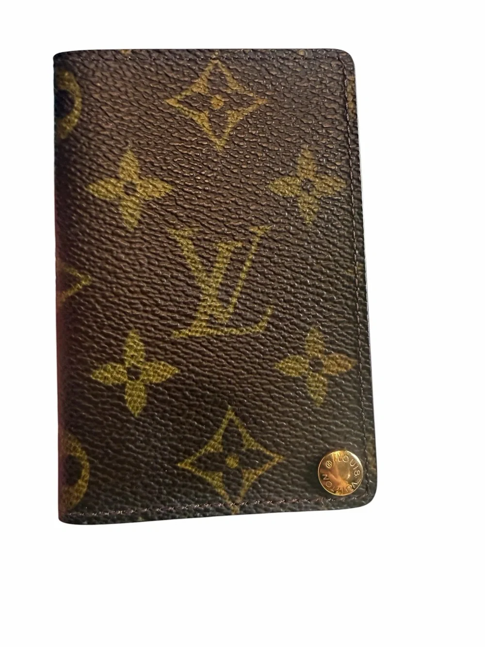 Louis Vuitton Vintage Monogram Brown Canvas ID Cardholder